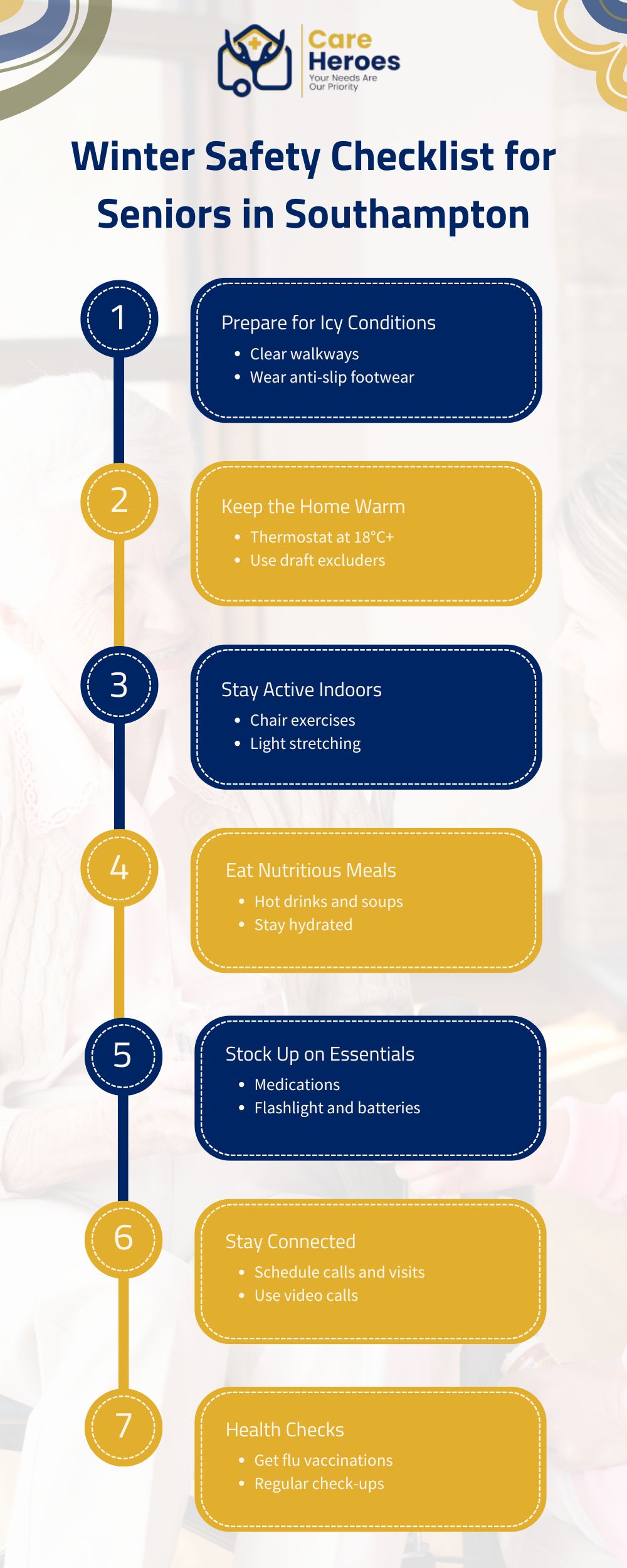 Winter Safety Checklist for Seniors in Southampton